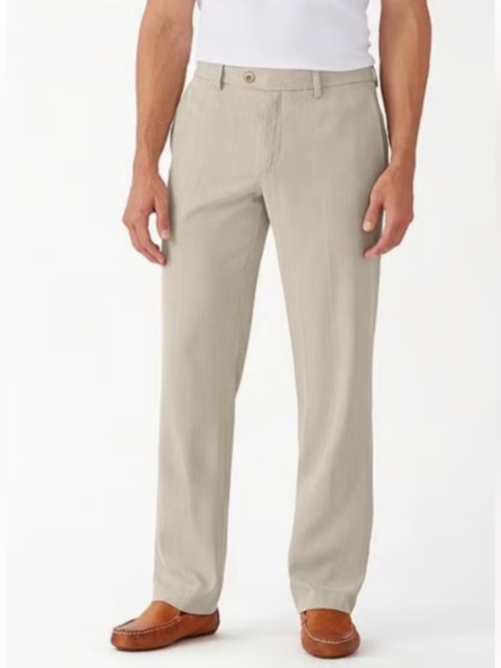 NEW* 🌴Tommy Bahama Havana Herringbone Pants Khaki Sands Men 36/30 Silk/Cotton